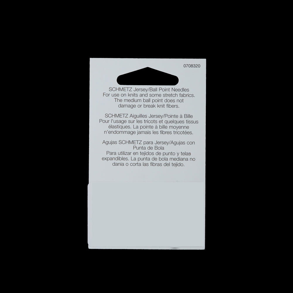 Schmetz Jersey/Ball Point Machine Needles - 80/12 - 5 ct Detail