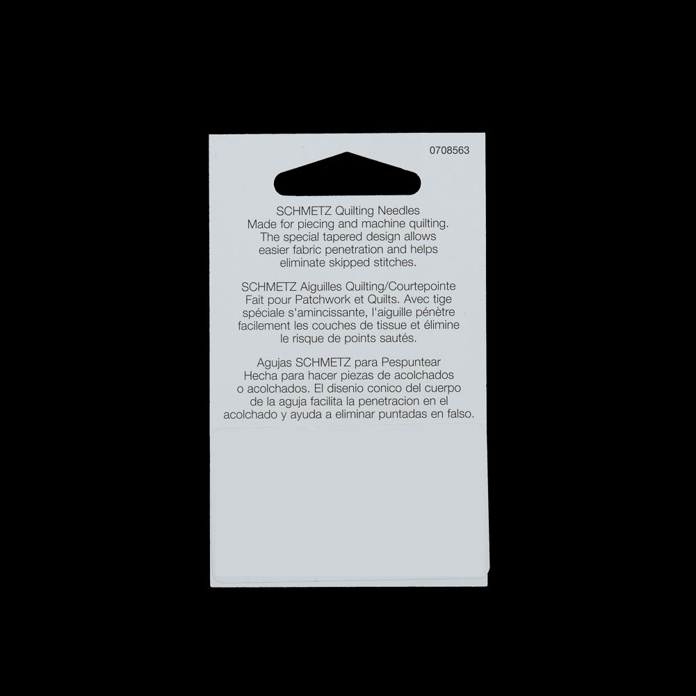 Schmetz Quilting Machine Needles - Assorted Sizes - 5 ct Detail