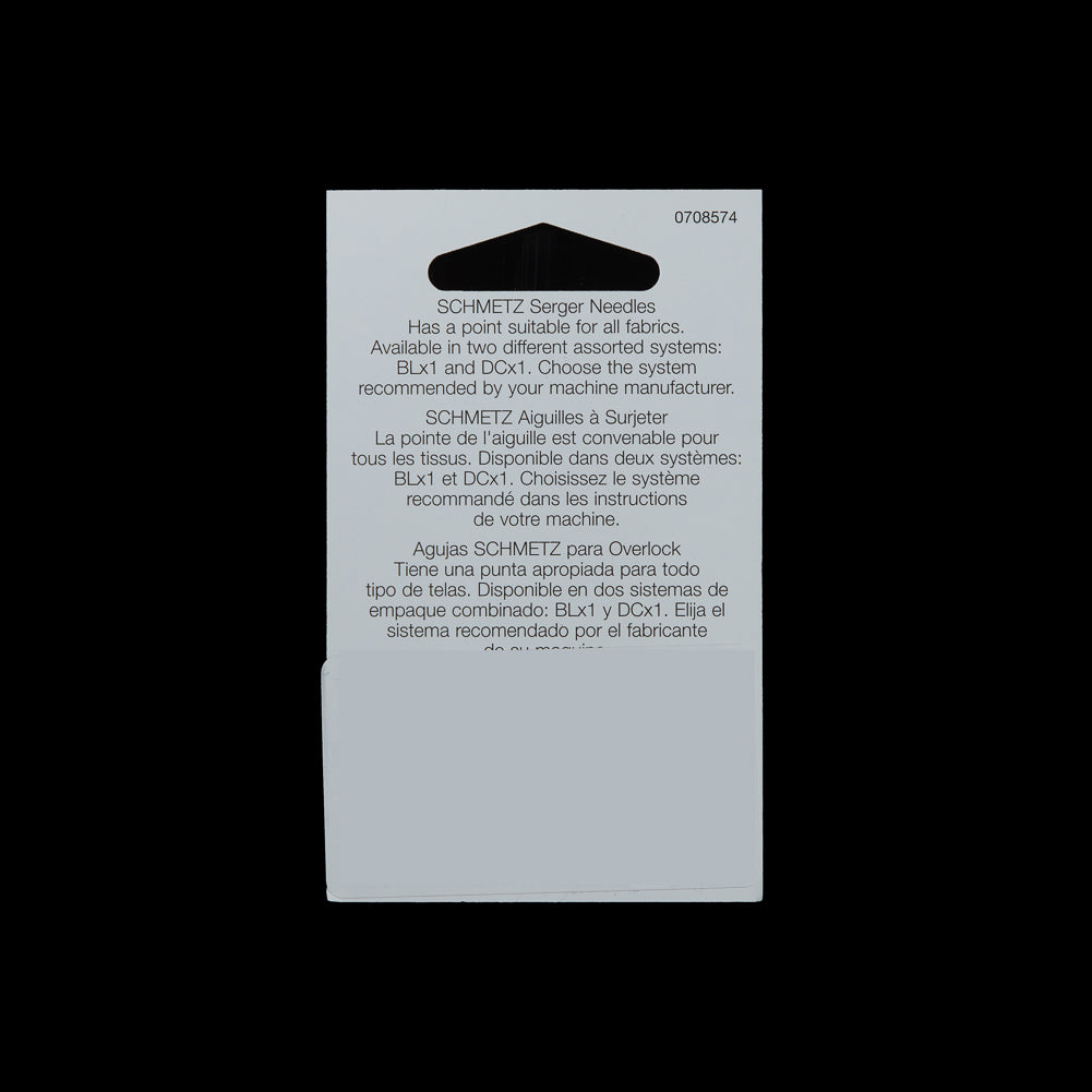 Schmetz Overlock/Serger BLx1 Machine Needles - Assorted Sizes - 5 ct Detail