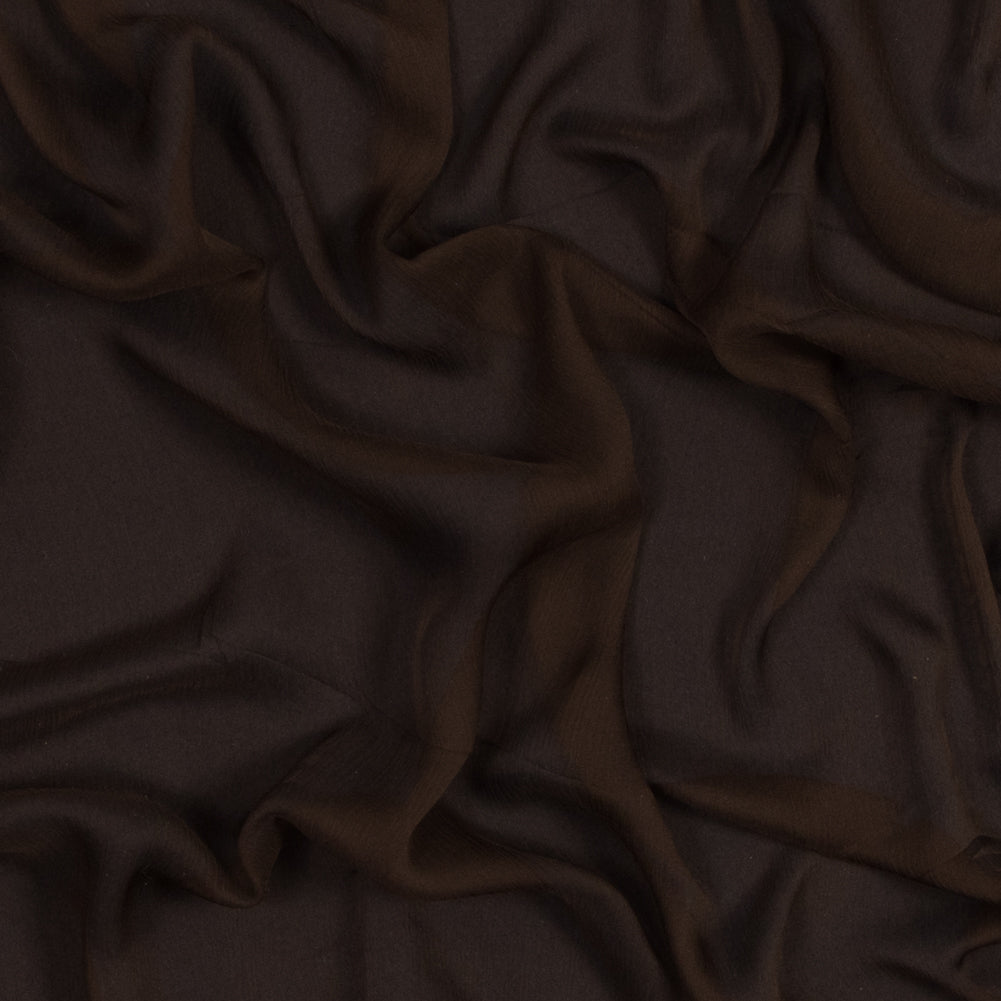 Chocolate Crinkled Silk Chiffon Chocolate Crinkled Silk Chiffon