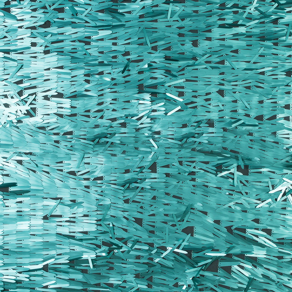 Soft Tulle with Fringe Sequins - Dull Mint - Phryne Collection Soft Tulle with Fringe Sequins - Dull Mint - Phryne Collection