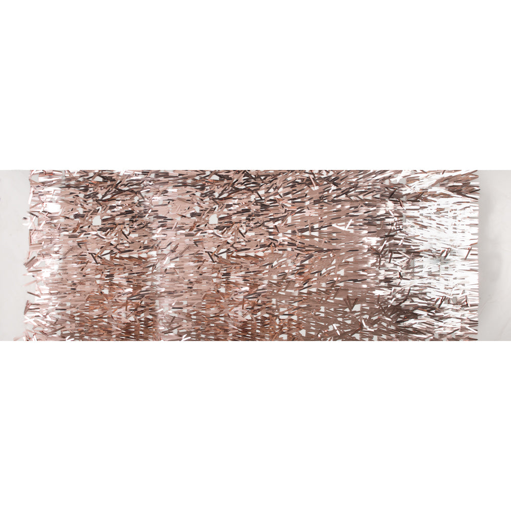 Soft Tulle with Fringe Sequins - Shiny Rose Gold - Phryne Collection Folded Soft Tulle with Fringe Sequins - Shiny Rose Gold - Phryne Collection Folded