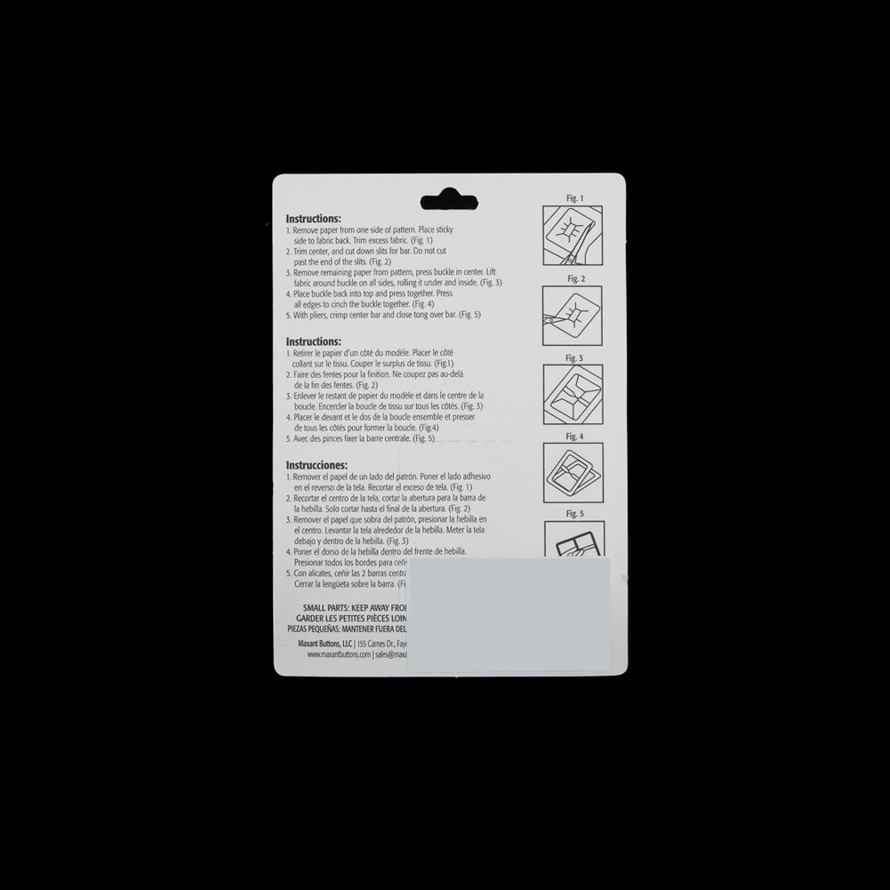 Maxant Oval Buckle Cover Kit - 0.75" Detail Maxant Oval Buckle Cover Kit - 0.75" Detail