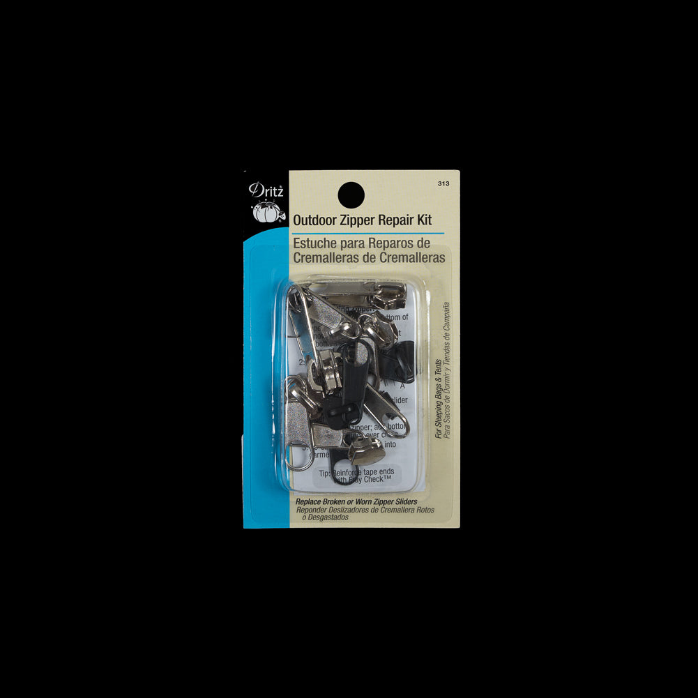 Outdoor Zipper Repair Kit - Assorted Sizes Outdoor Zipper Repair Kit - Assorted Sizes