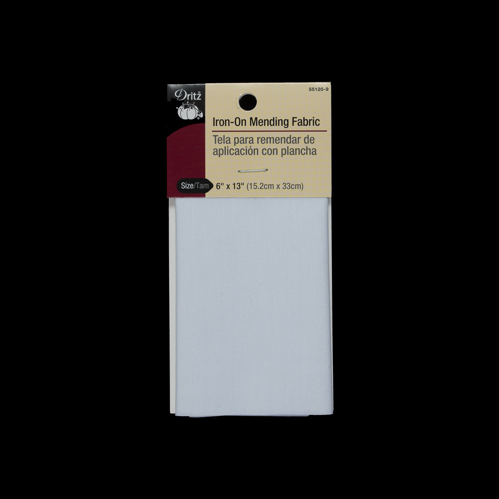 Dritz White Iron-On Mending Fabric - 6" x 13" Dritz White Iron-On Mending Fabric - 6" x 13"