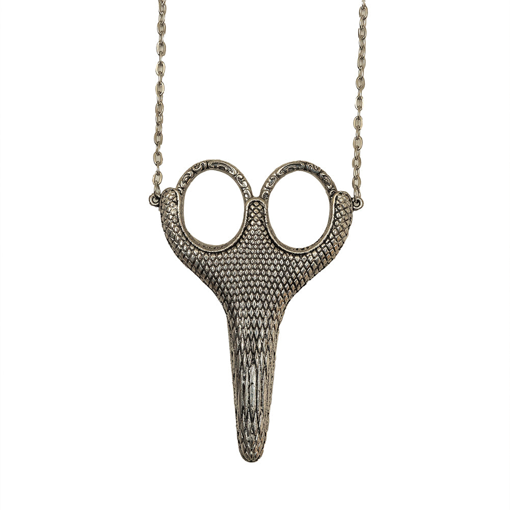 Sullivan's Silver Heirloom 3.5" Scissor Pendant Detail