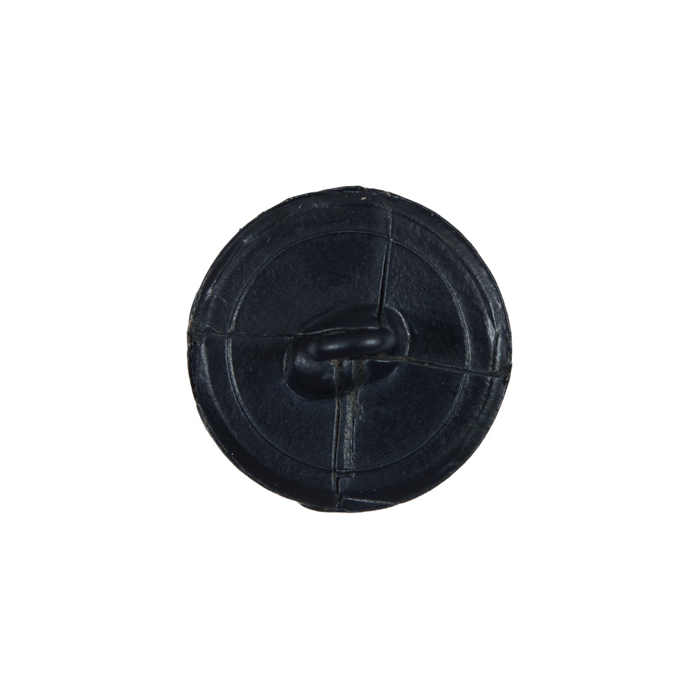 Dark Navy Glossy Leather Shank Back Button - 30L/19MM Detail Dark Navy Glossy Leather Shank Back Button - 30L/19MM Detail
