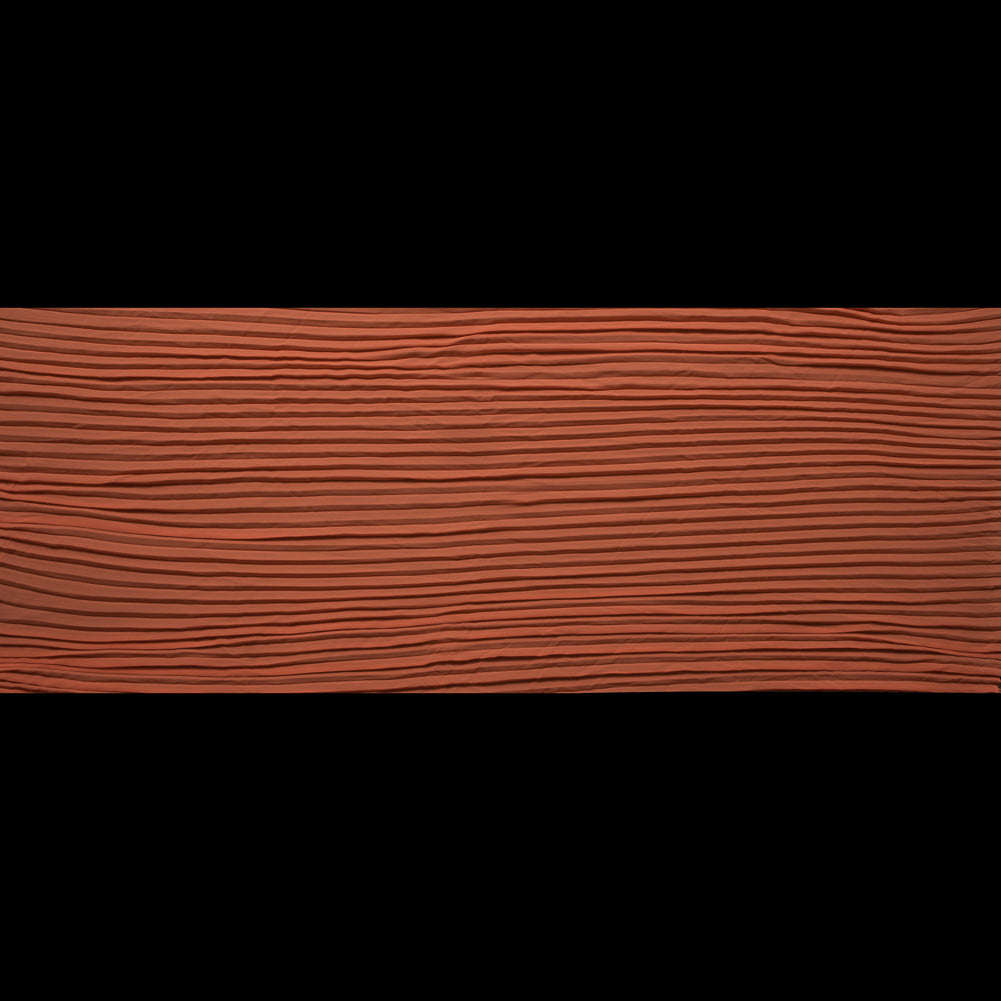 Accordion Pleated Chiffon - Tangerine - Etereo Collection Folded Accordion Pleated Chiffon - Tangerine - Etereo Collection Folded