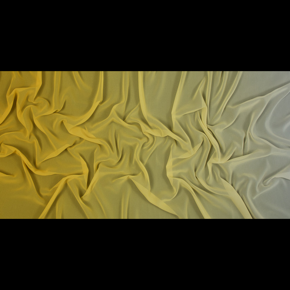 Ombre Polyester Chiffon - Yellow - Sammi Collection Folded Ombre Polyester Chiffon - Yellow - Sammi Collection Folded