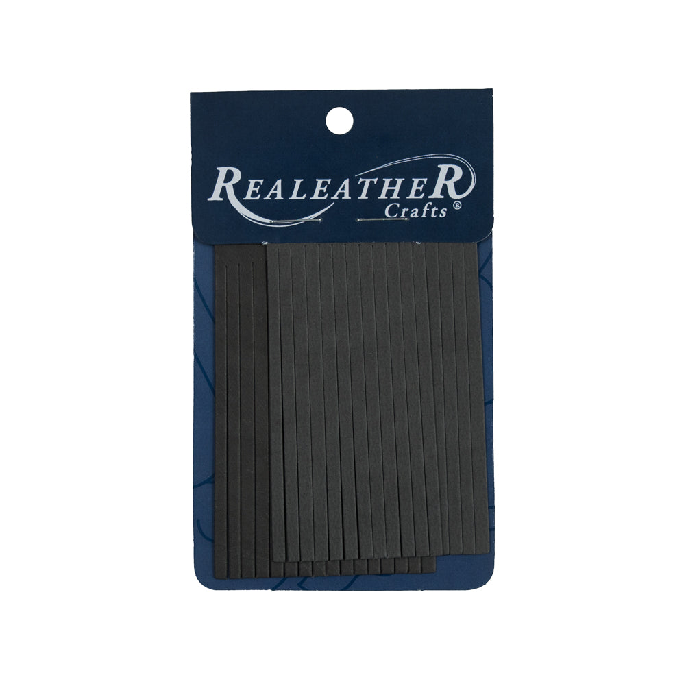 Realeather Charcoal Deerskin Fringe Trim Realeather Charcoal Deerskin Fringe Trim