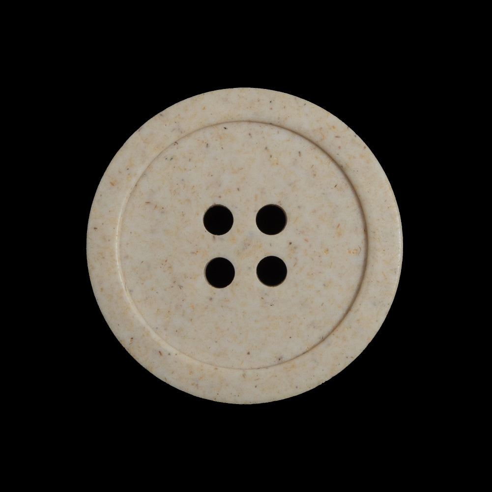 French Beige Speckled 4-Hole Button - 40L/25.5mm French Beige Speckled 4-Hole Button - 40L/25.5mm
