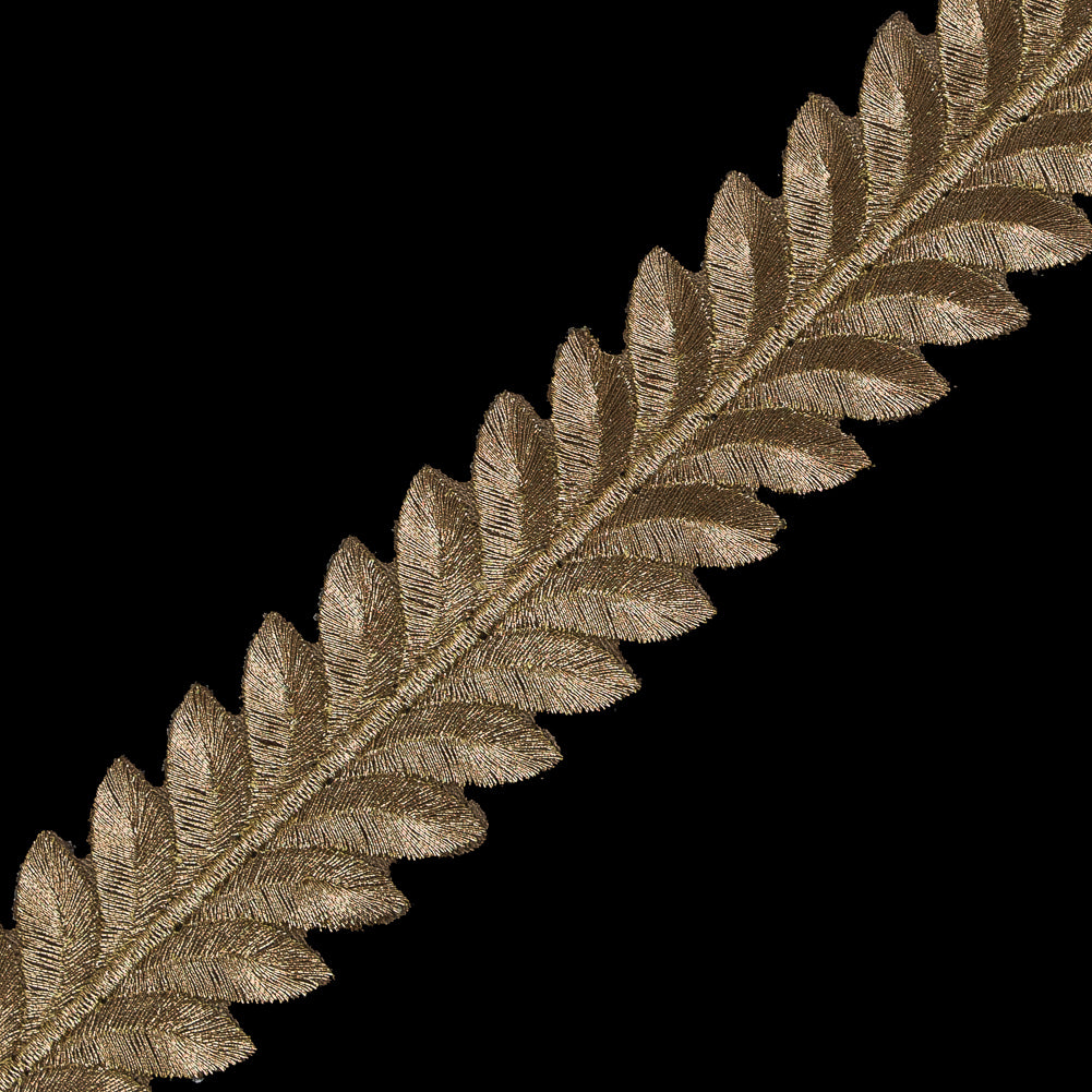 Metallic Copper Iron-on Leaf Trim - 1.25" Detail Metallic Copper Iron-on Leaf Trim - 1.25" Detail
