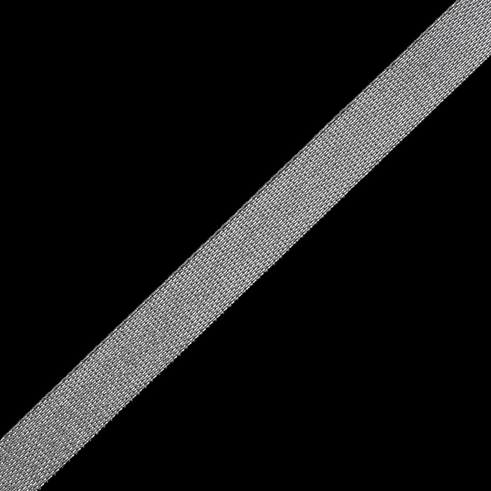 Silver Metallic Ribbon - 0.5" Detail Silver Metallic Ribbon - 0.5" Detail