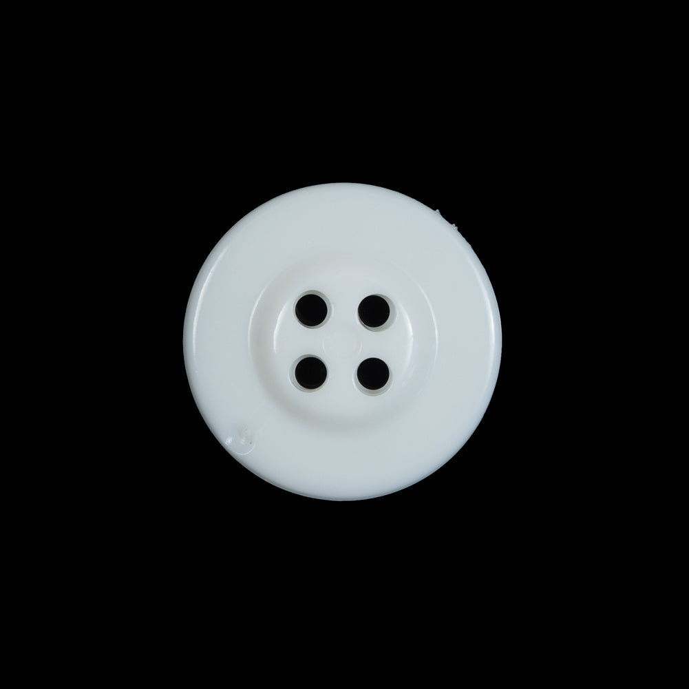 White Plastic Anchor 4-Hole Button - 32L/20mm Detail White Plastic Anchor 4-Hole Button - 32L/20mm Detail