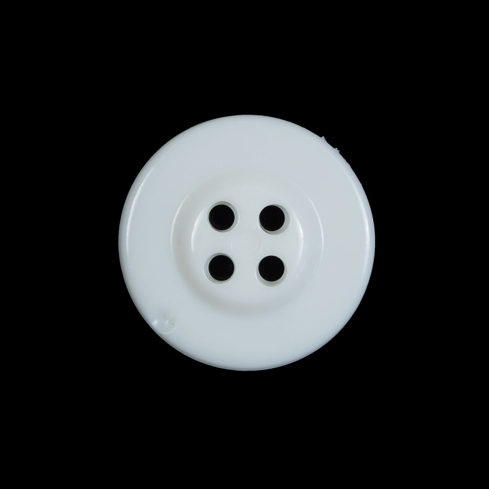 White Plastic Anchor 4-Hole Button - 36L/23mm Detail White Plastic Anchor 4-Hole Button - 36L/23mm Detail