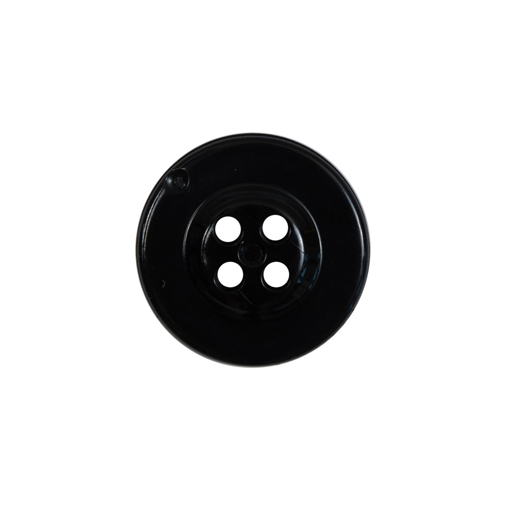 Black Plastic Anchor 4-Hole Button - 32L/20mm Detail