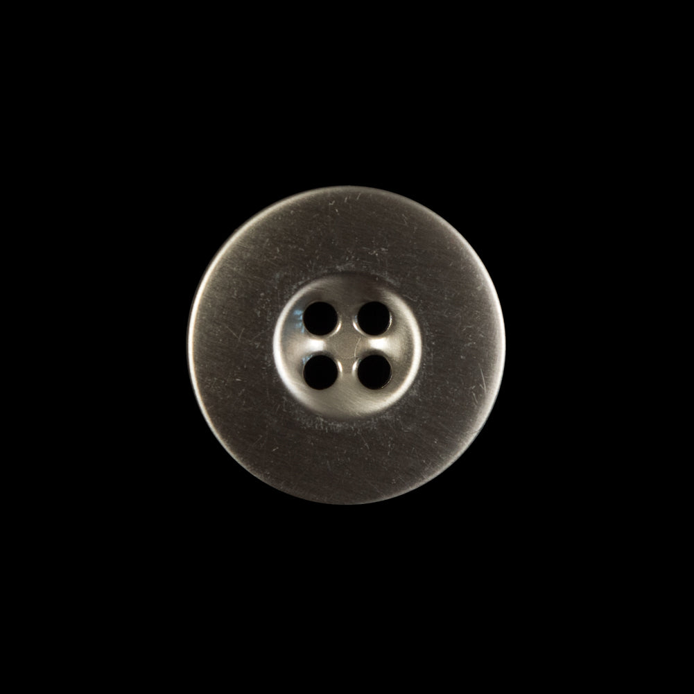 Silver Metal 4-Hole Button - 32L/20mm Silver Metal 4-Hole Button - 32L/20mm