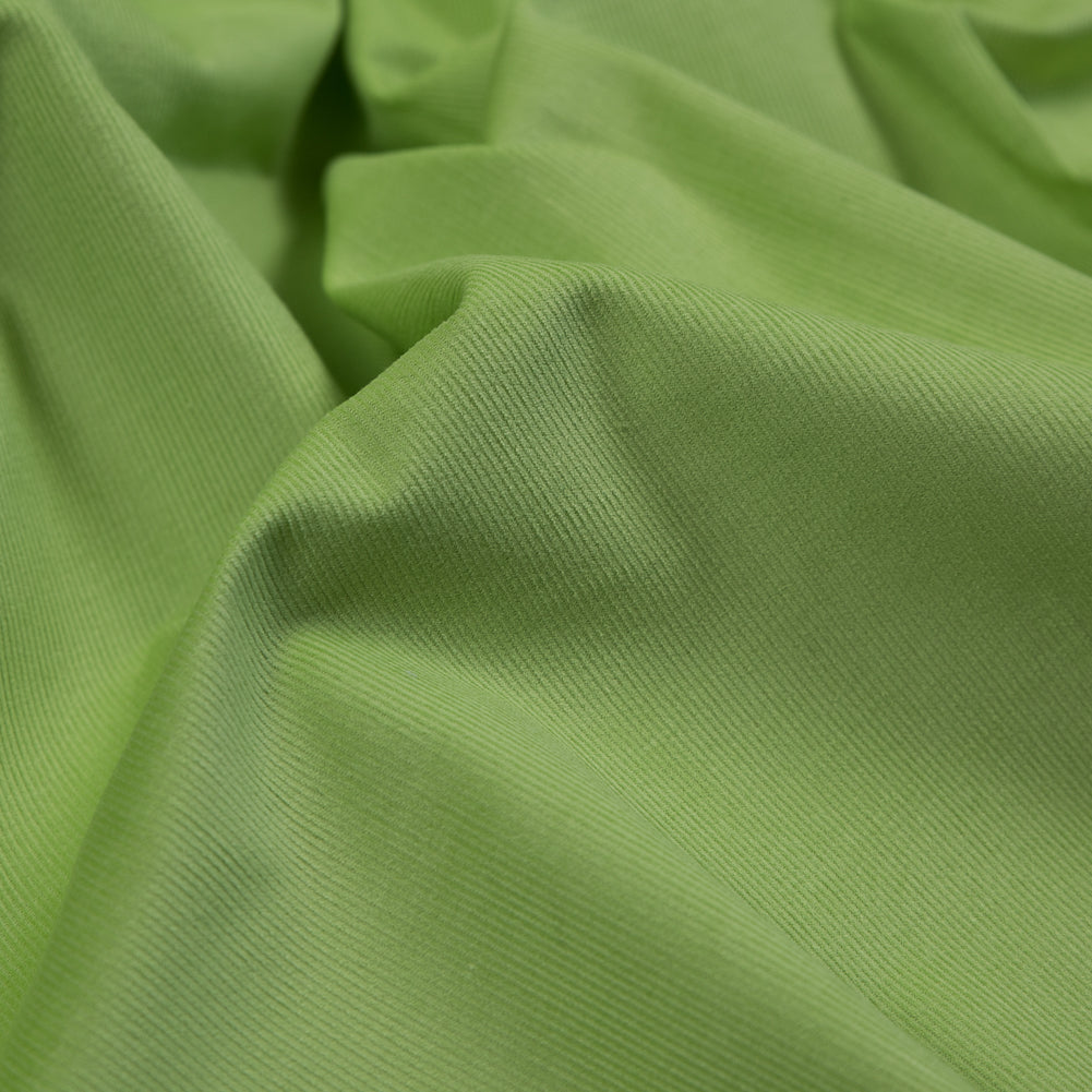 Featherwale Cotton Corduroy - Limelight Green - Dawn Collection Full Featherwale Cotton Corduroy - Limelight Green - Dawn Collection Full