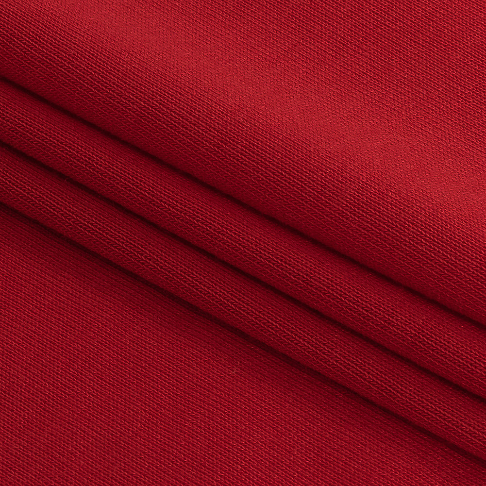 Red Solid Cupro Jersey Detail