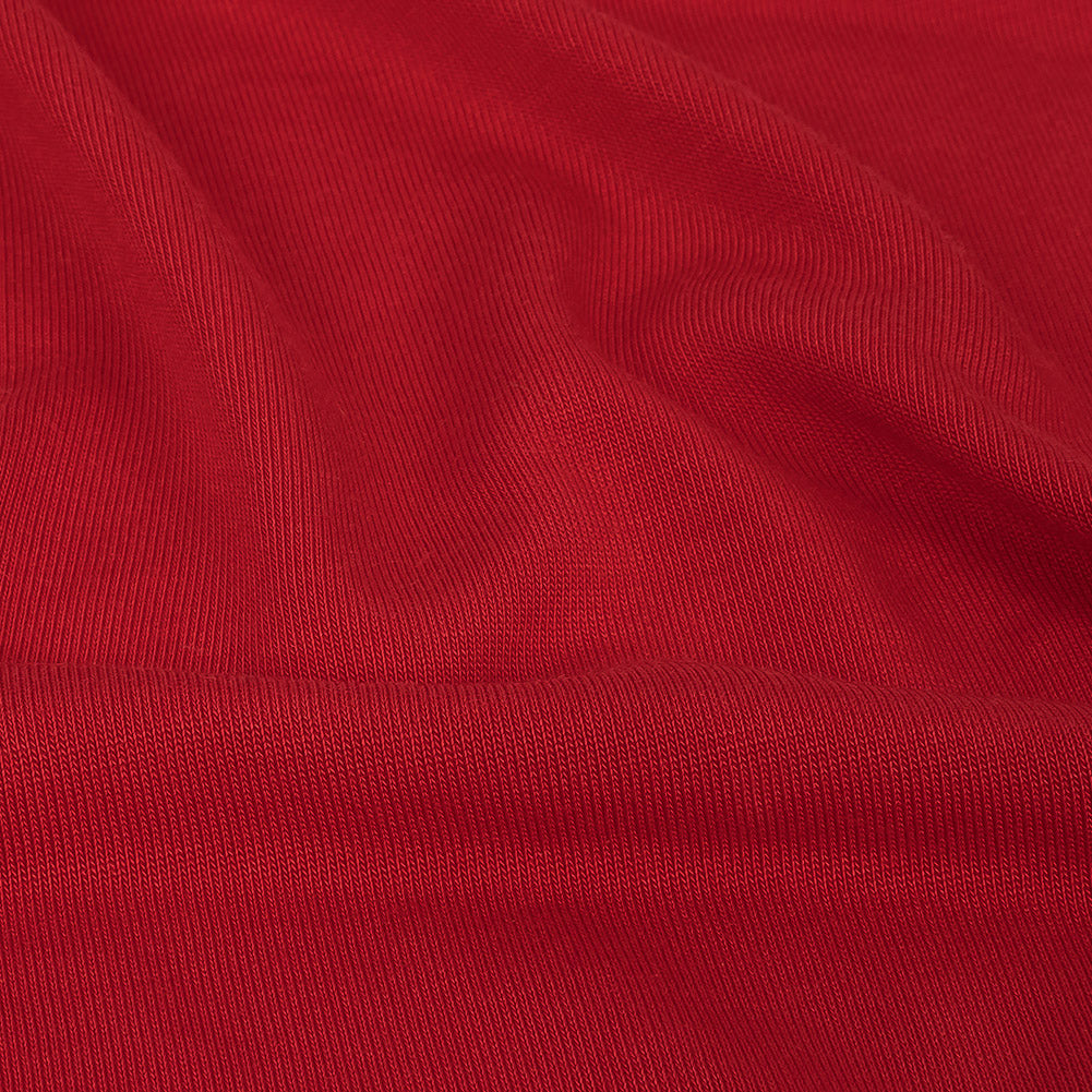 Red Solid Cupro Jersey Full