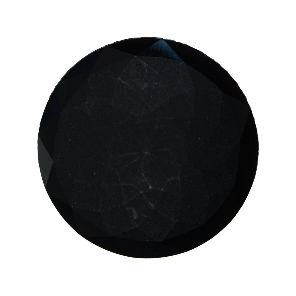 Italian Black Beveled Shank Back Button - 44L/28mm