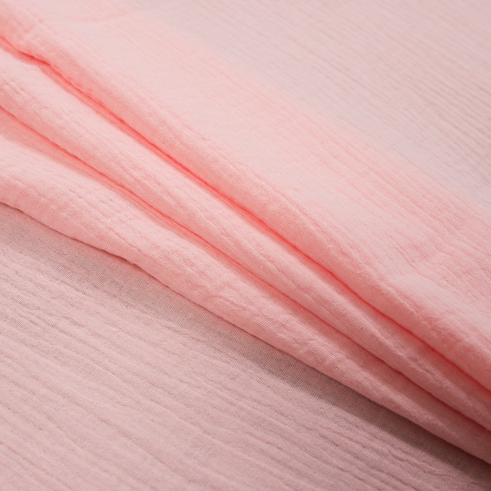 Double Cotton Gauze - Quartz Pink - Talamanca Collection Detail Double Cotton Gauze - Quartz Pink - Talamanca Collection Detail