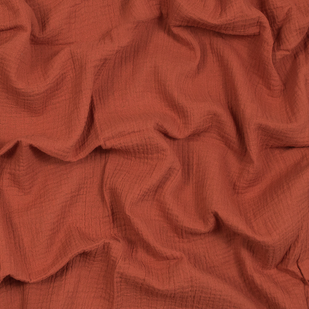 Double Cotton Gauze - Orange Rust - Talamanca Collection