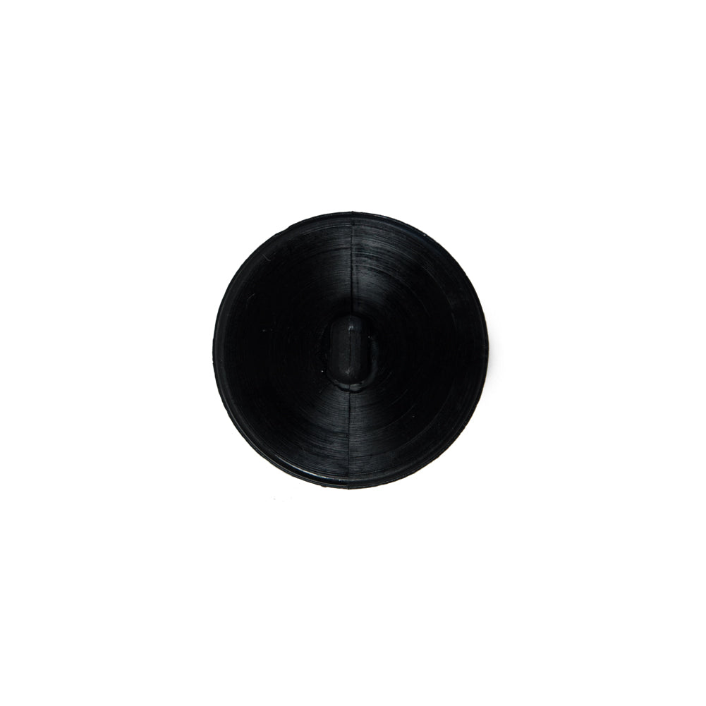 Italian Black Beveled Shank Back Button - 24L/15mm Detail Italian Black Beveled Shank Back Button - 24L/15mm Detail