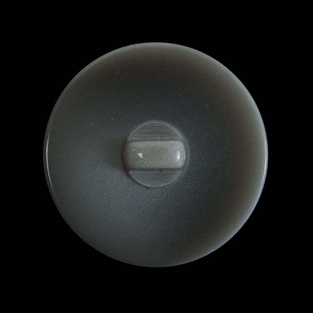 Italian Light Gray Flat Shank Back Button - 44L/28mm Detail Italian Light Gray Flat Shank Back Button - 44L/28mm Detail
