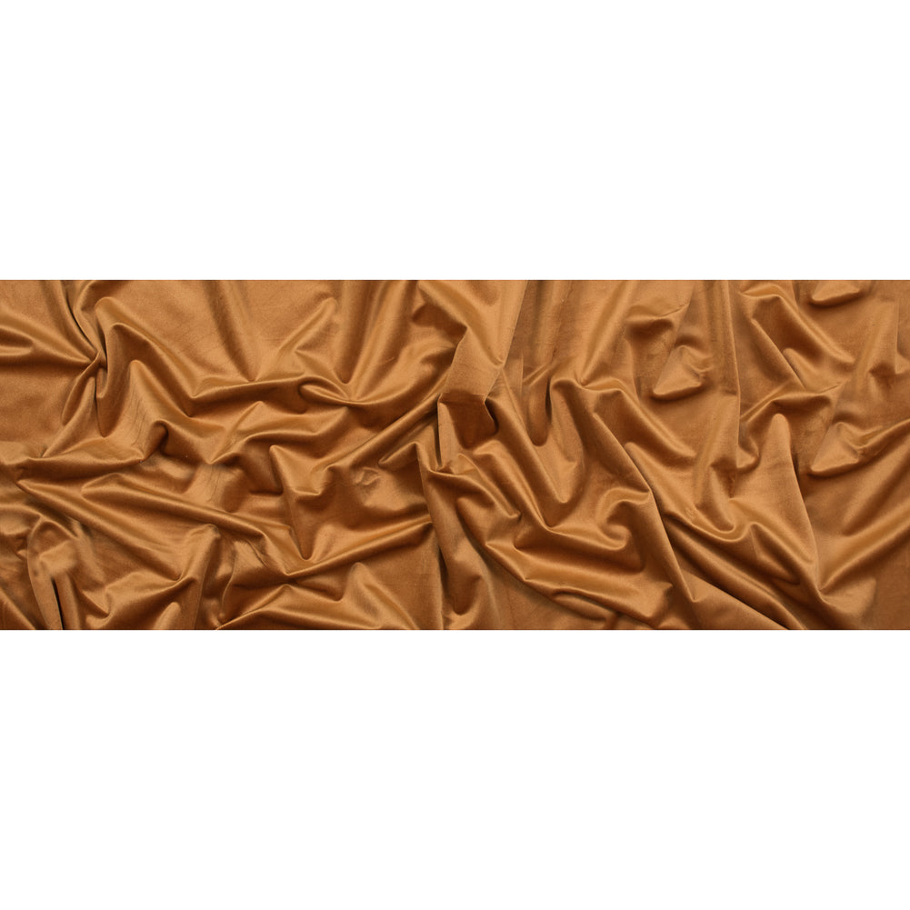 Polyester Velvet - Tangerine - Helene Collection Folded Polyester Velvet - Tangerine - Helene Collection Folded