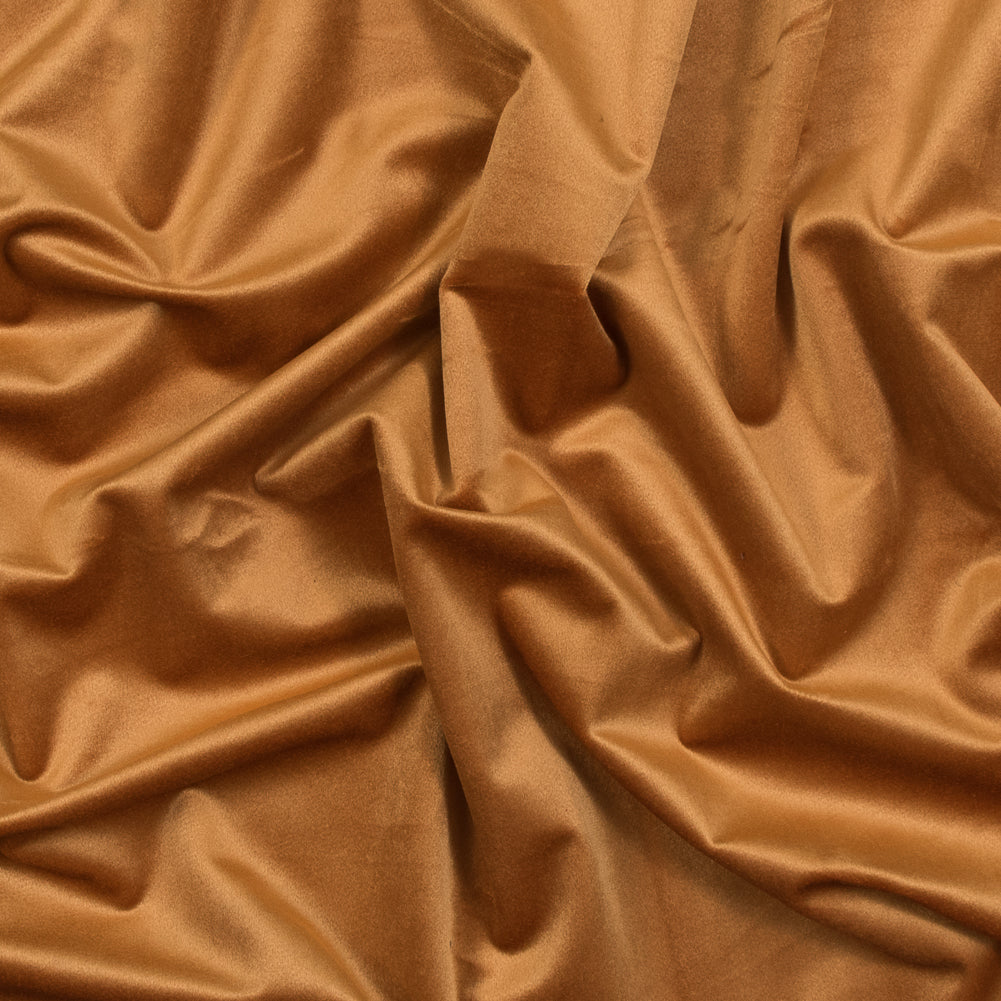 Polyester Velvet - Tangerine - Helene Collection Polyester Velvet - Tangerine - Helene Collection