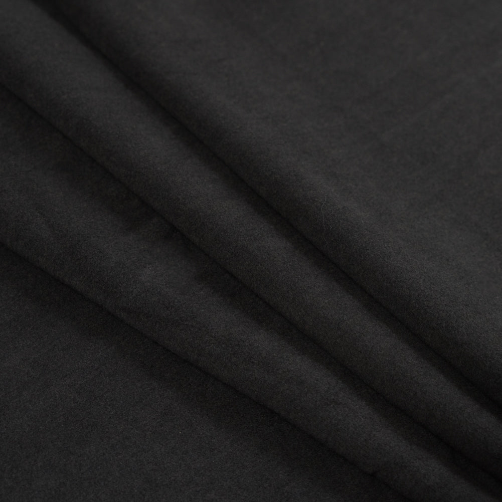 Gray Stretch One Sided Fleece-Backed Knit Detail Gray Stretch One Sided Fleece-Backed Knit Detail