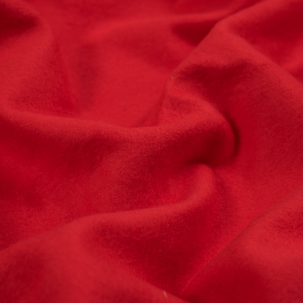 Fleece-Backed Stretch Cotton Knit - Red - Cecil Collection Full Fleece-Backed Stretch Cotton Knit - Red - Cecil Collection Full