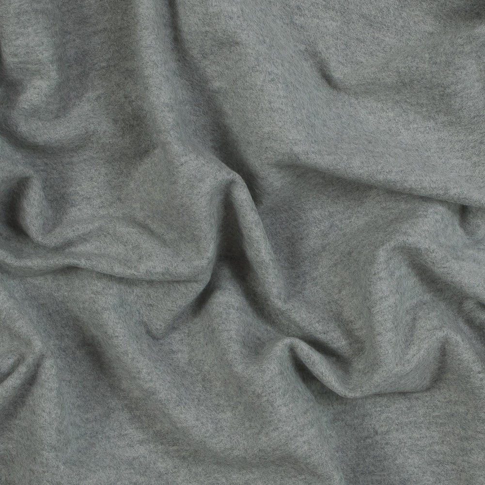 Fleece-Backed Stretch Cotton Knit - Heather Gray - Cecil Collection Fleece-Backed Stretch Cotton Knit - Heather Gray - Cecil Collection