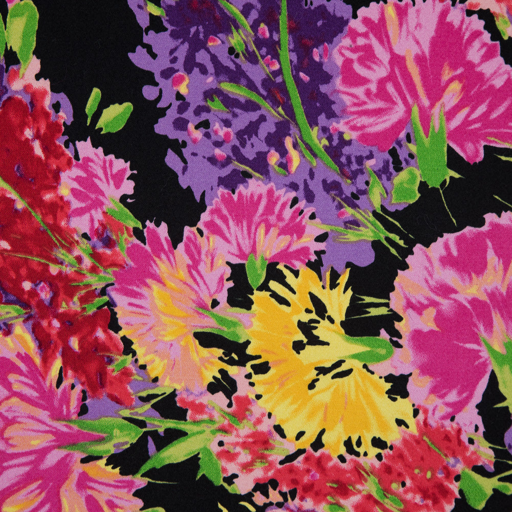 Vibrant Floral Stretch Cotton Sateen Detail Vibrant Floral Stretch Cotton Sateen Detail
