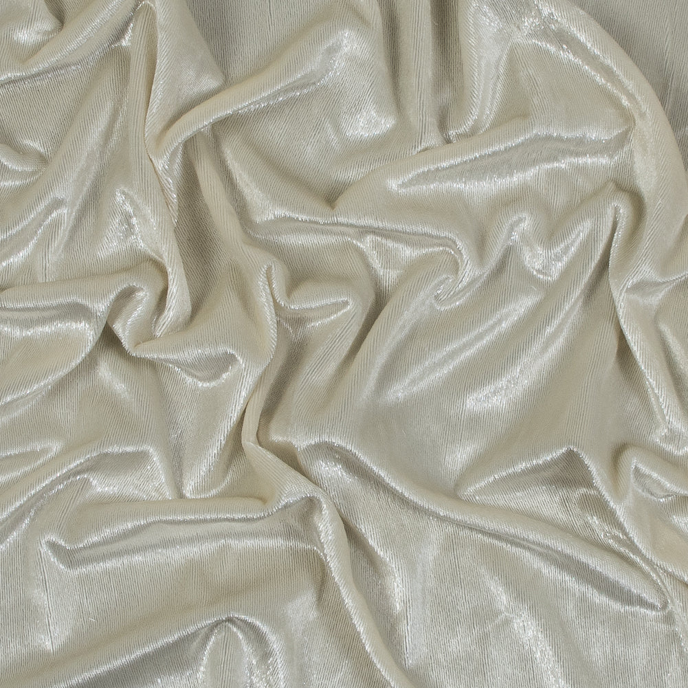 Metallic Velvet - Ivory - Ava Collection Metallic Velvet - Ivory - Ava Collection