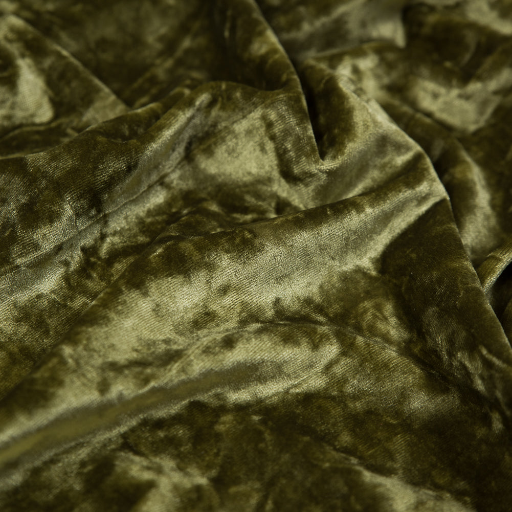 Crushed Velour - Woodbine Green - Auguste Collection Full Crushed Velour - Woodbine Green - Auguste Collection Full
