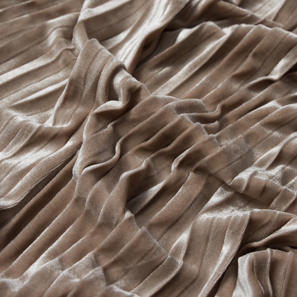 Pleated Velour - Moonbeam - Tver Collection Pleated Velour - Moonbeam - Tver Collection