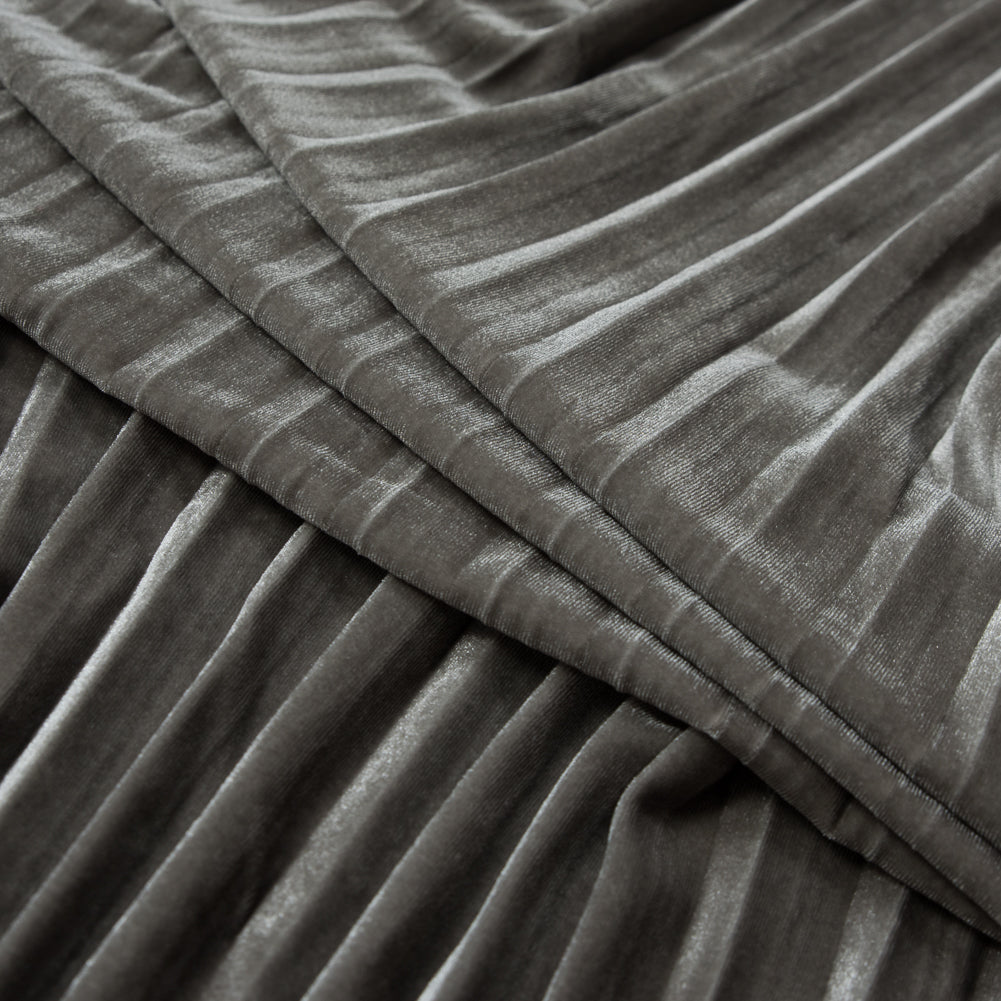 Pleated Velour - Gray Violet - Tver Collection Detail Pleated Velour - Gray Violet - Tver Collection Detail