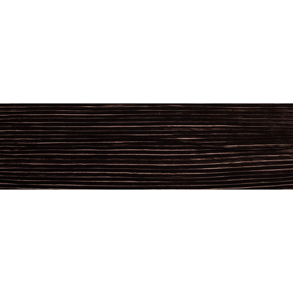 Pleated Velour - Chocolate Brown - Tver Collection Folded Pleated Velour - Chocolate Brown - Tver Collection Folded