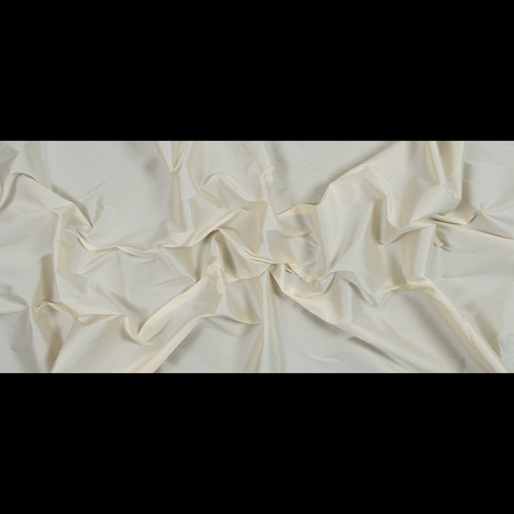 Polyester Taffeta - Plain Dyed Ivory - Bellamy Collection Folded Polyester Taffeta - Plain Dyed Ivory - Bellamy Collection Folded
