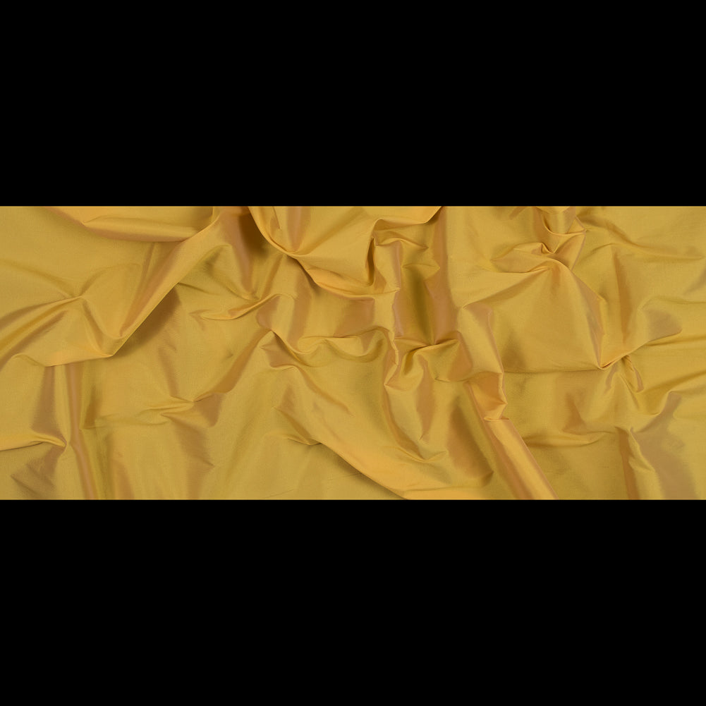 Polyester Taffeta - Plain Dyed Spicy Mustard Yellow - Bellamy Collection Folded Polyester Taffeta - Plain Dyed Spicy Mustard Yellow - Bellamy Collection Folded