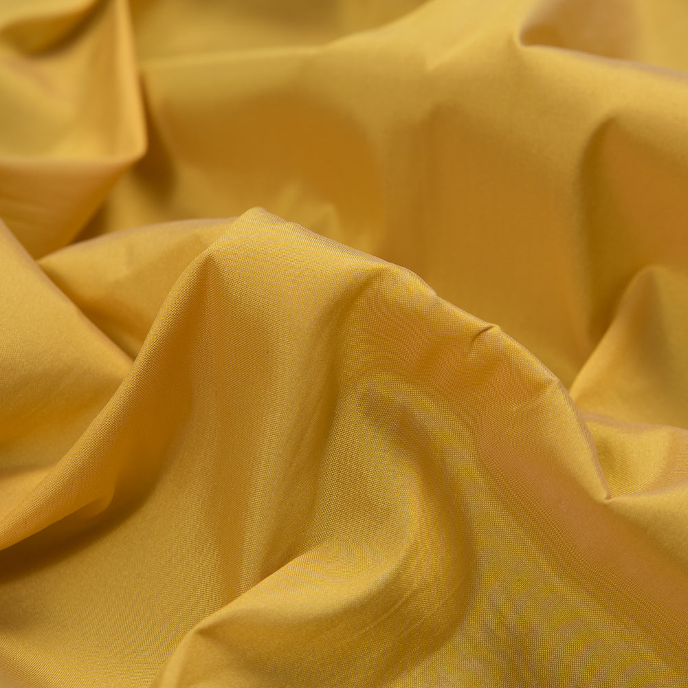 Polyester Taffeta - Plain Dyed Spicy Mustard Yellow - Bellamy Collection Full Polyester Taffeta - Plain Dyed Spicy Mustard Yellow - Bellamy Collection Full