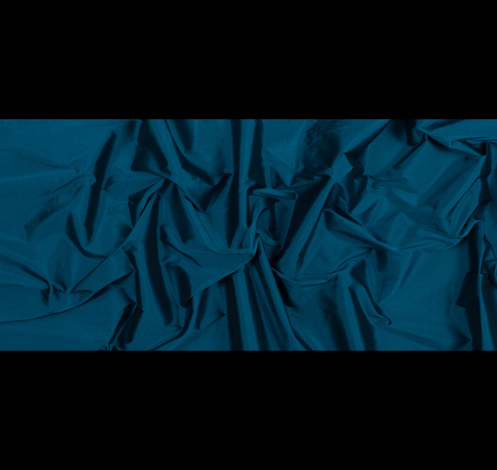 Polyester Taffeta - Plain Dyed Teal - Bellamy Collection Folded Polyester Taffeta - Plain Dyed Teal - Bellamy Collection Folded