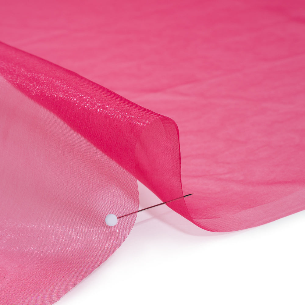 2-Ply Polyester Organza - Deep Berry - Zelda Collection Detail 2-Ply Polyester Organza - Deep Berry - Zelda Collection Detail