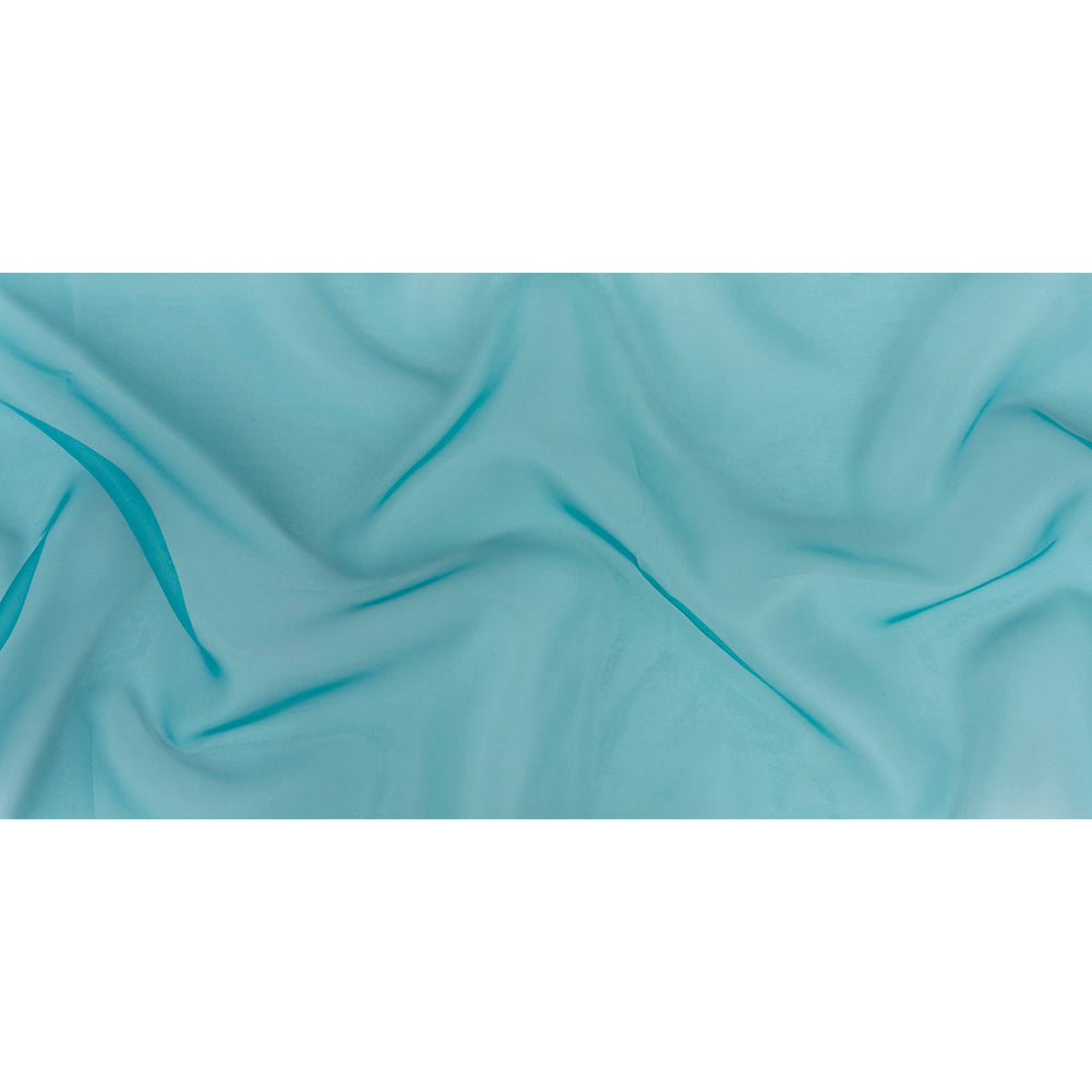 2-Ply Polyester Organza - Teal - Zelda Collection Folded 2-Ply Polyester Organza - Teal - Zelda Collection Folded