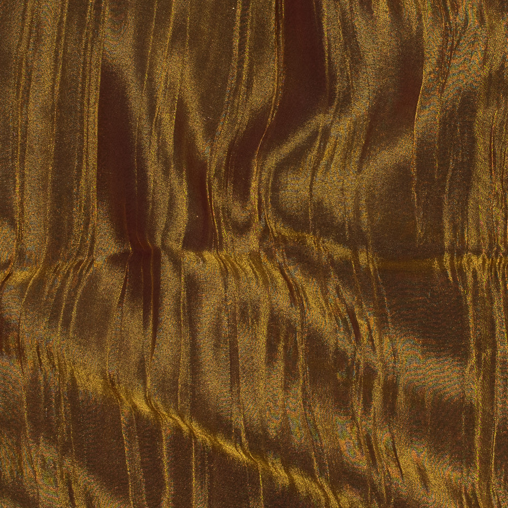Crushed Nylon Organza - Fuchsia and Gold Crushed Nylon Organza - Fuchsia and Gold