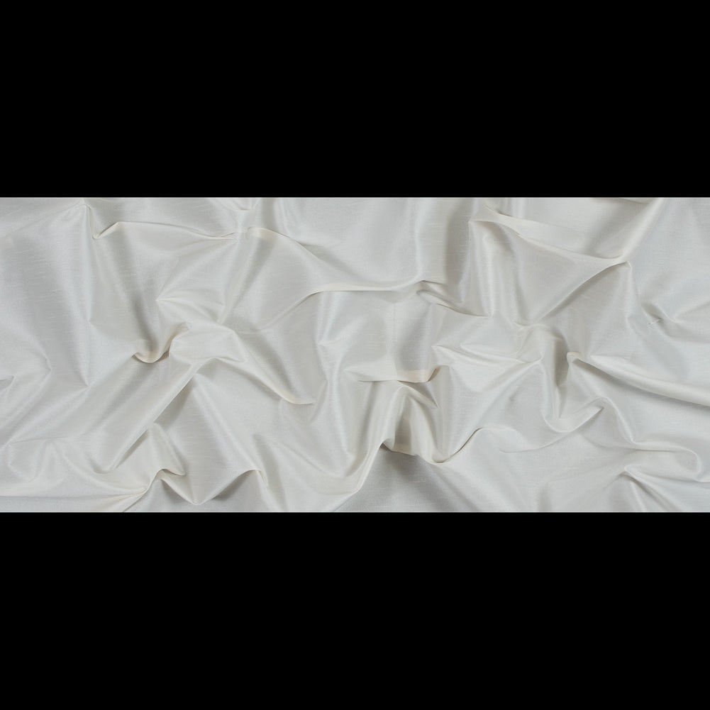 Polyester Shantung - Ivory - Eirian Collection Folded Polyester Shantung - Ivory - Eirian Collection Folded