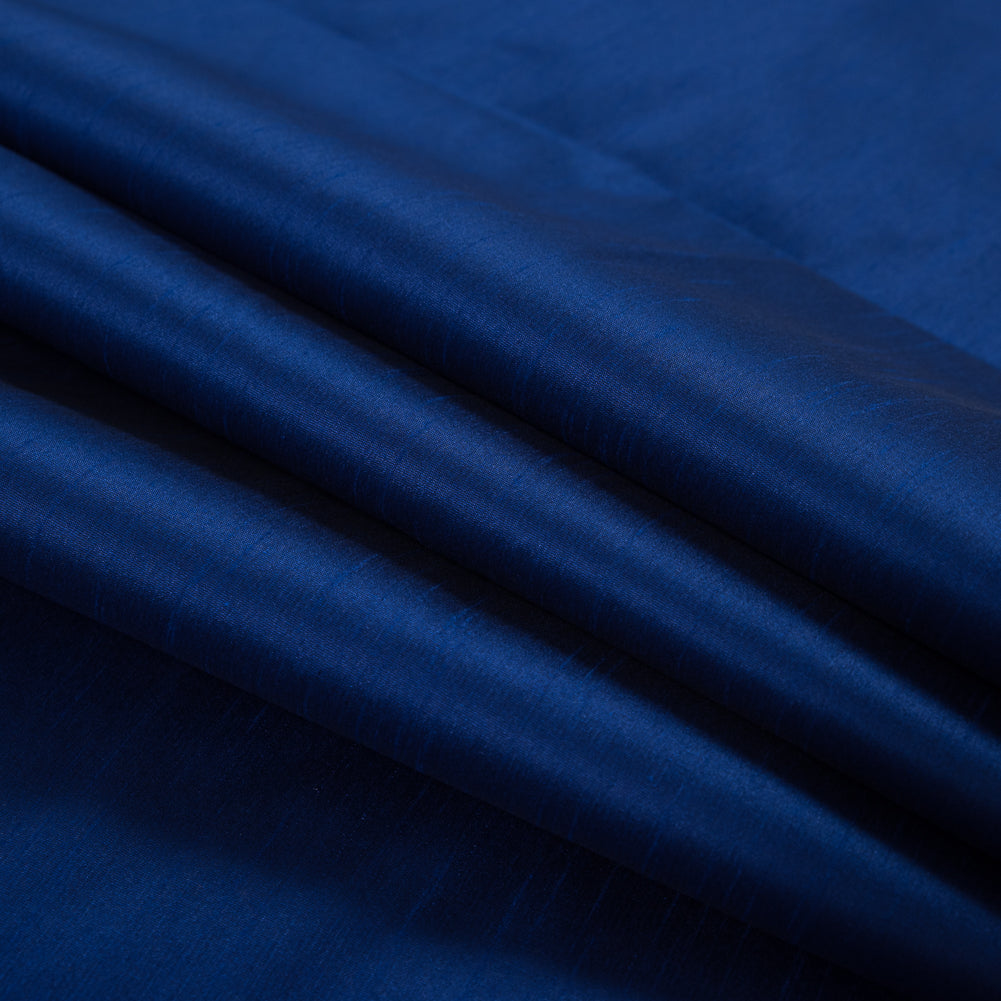Polyester Shantung - Royal Blue - Eirian Collection Detail Polyester Shantung - Royal Blue - Eirian Collection Detail