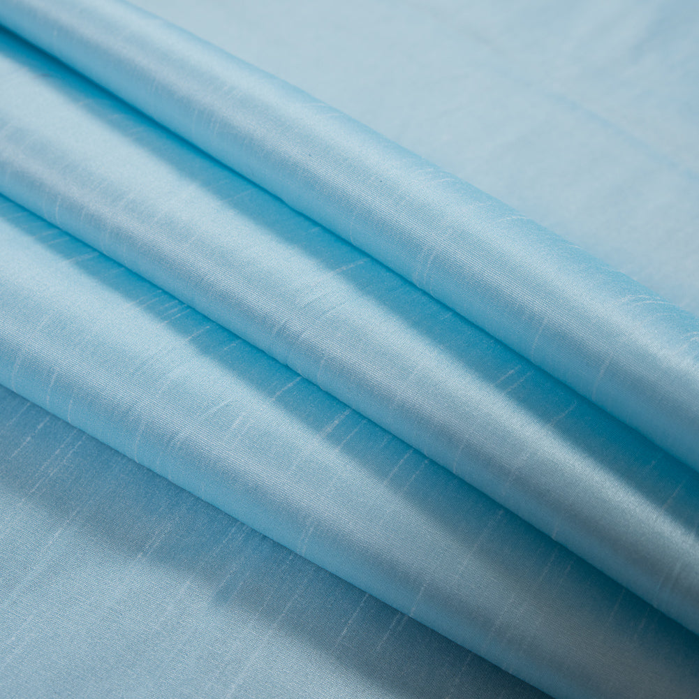 Polyester Shantung - Baby Blue - Eirian Collection Detail Polyester Shantung - Baby Blue - Eirian Collection Detail